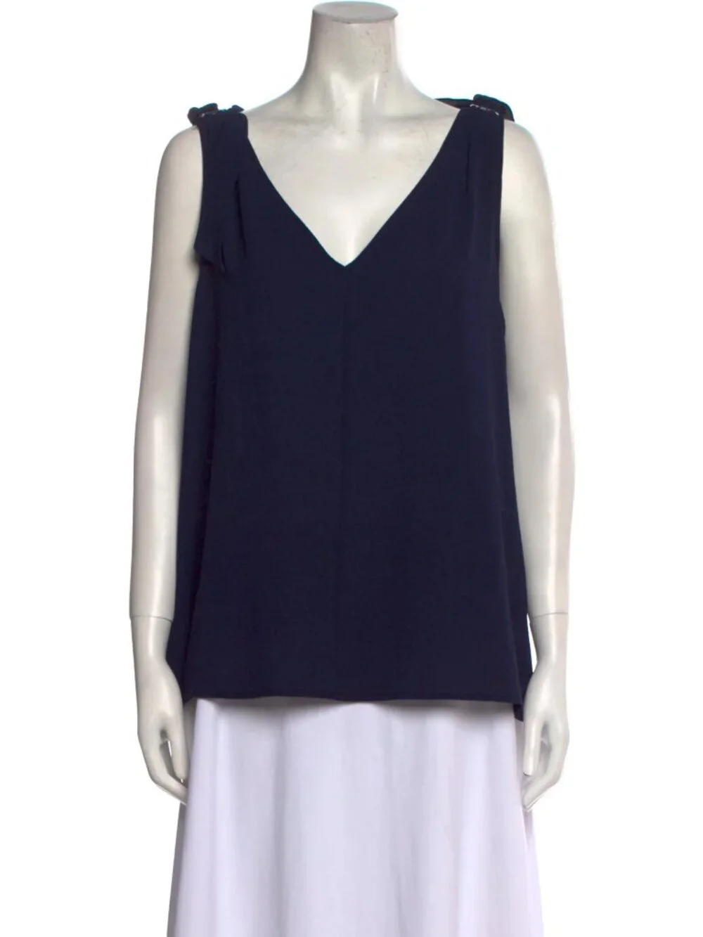 Michael Kors Navy V Neck Sleeveless top
